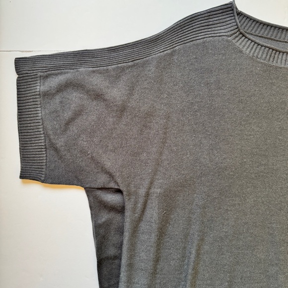 Lululemon Be At Ease Poncho Graphite Grey Knit Cashmere Blend Sweater One Size - Picture 10 of 15